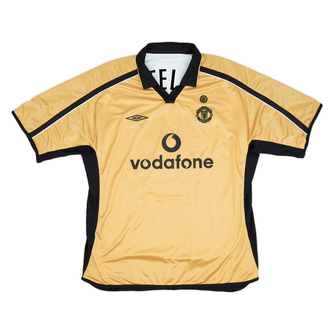 2002-03 Manchester United FC Special Kit White Gold 100th Anniversary
